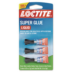 Loctite® Super Glue, 0.11 oz, Dries Clear, 3/Pack