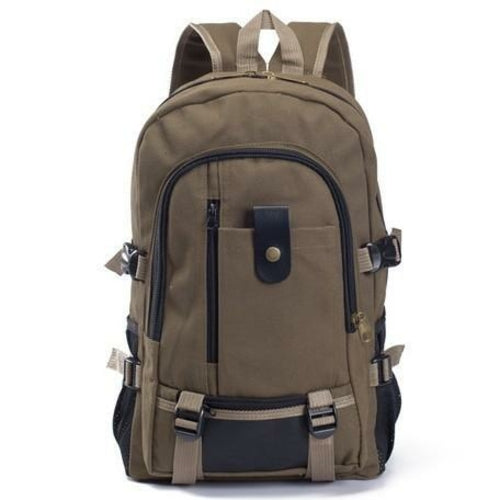 Canvas Backpack For School Hiking Traveling For Men