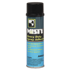 Misty® Heavy-Duty Adhesive Spray, 12 oz, Dries Clear, 12/Carton