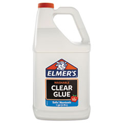 Elmer's® Clear Glue, 1 gal, Dries Clear