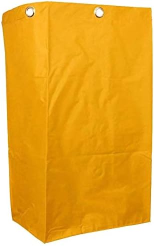 Replacement Janitorial Cart Bag,Waterproof High Capacity Thickened Housekeeping Commercial Janitorial Cleaning Cart Bag(16 x 11 x 27inches) (Yellow)