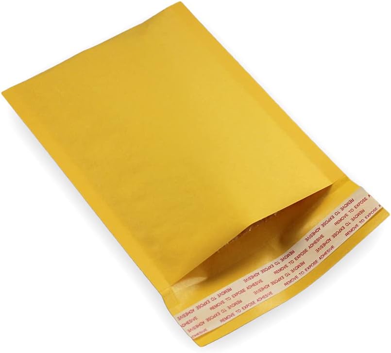 EcoSwift 10 Size #0000 4x6 Small Kraft Bubble Mailers Self Sealing Bulk Padded Shipping Supplies Packaging Materials Envelopes Bags 4 x 6 inches