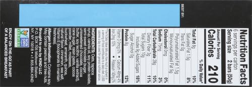 KIND Breakfast, Healthy Snack Bar, Dark Chocolate Cocoa, Gluten Free Breakfast Bars, 8g Protein, 1.76 OZ Packs (6 Count)