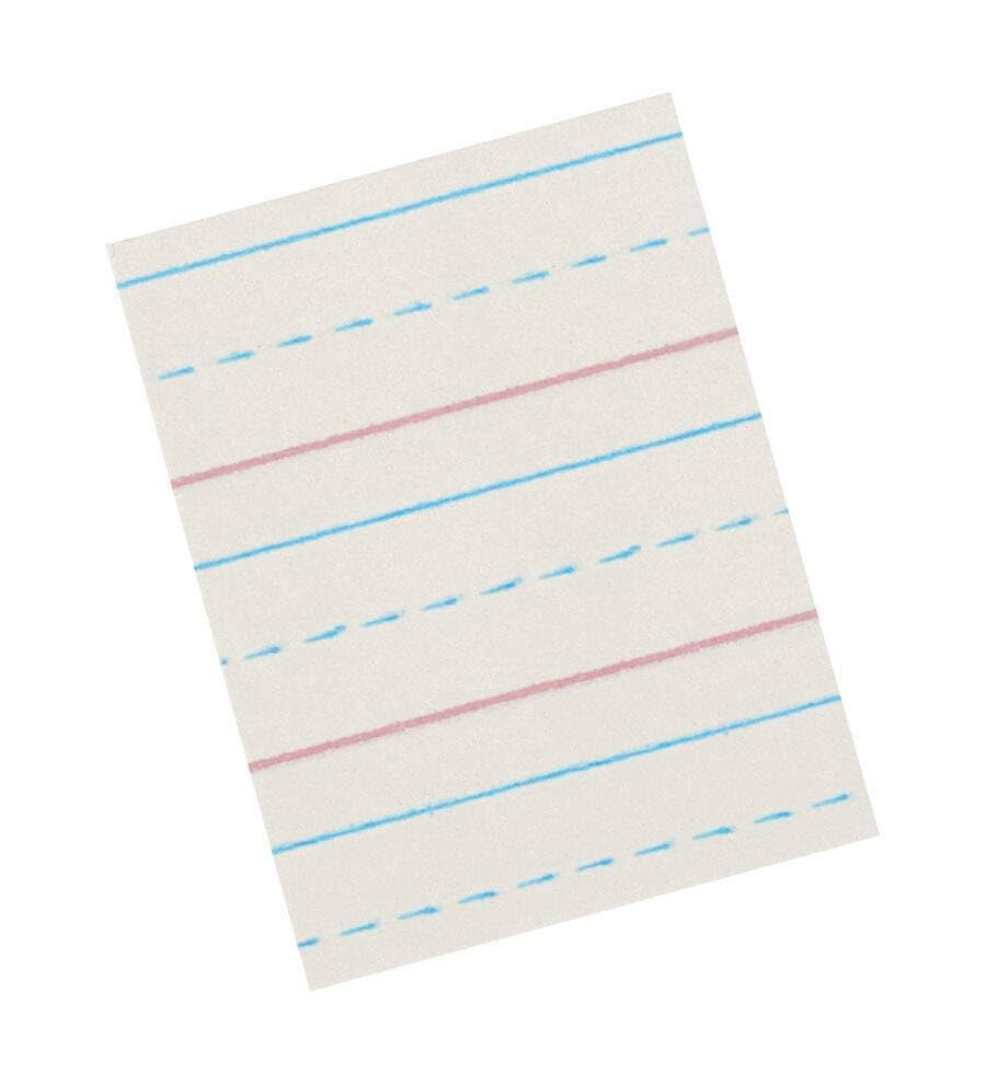 School Smart Zaner-Bloser Paper, 1/2 Inch Ruled, 8 x 10-1/2 Inches, 500 Sheets White