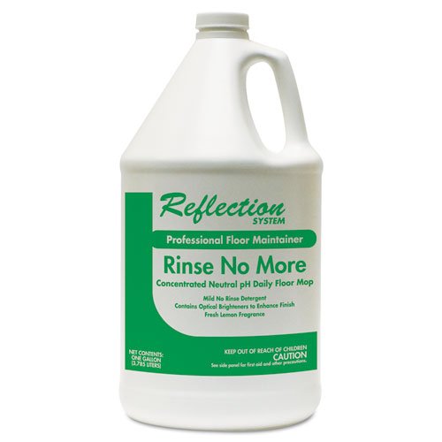 Reflection System Rinse-No-More Floor Cleaner, 1gal, Bottle - four bottles.