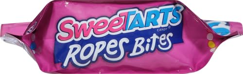 SweeTARTS Rope Bites Candy, Mixed Fruit, 8 Ounce Resealable Bag