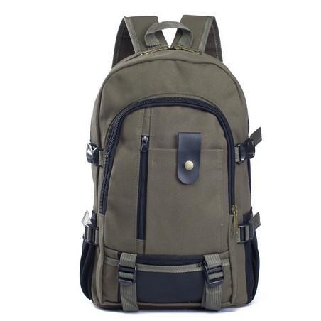 Canvas Backpack For School Hiking Traveling For Men