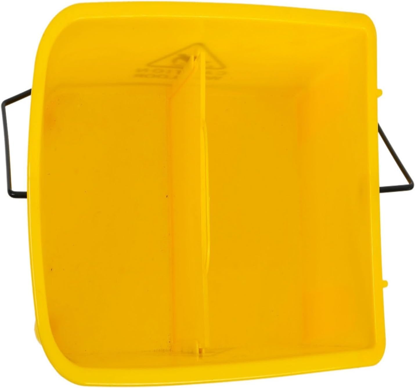 Mop Bucket & Side Wringer Combo, Heavy Duty & Commercial Janitorial Cart Spring Wringer on Wheels for Home & Industrial Cleaning Commercial Mop Bucket for Business, Durable, Yellow