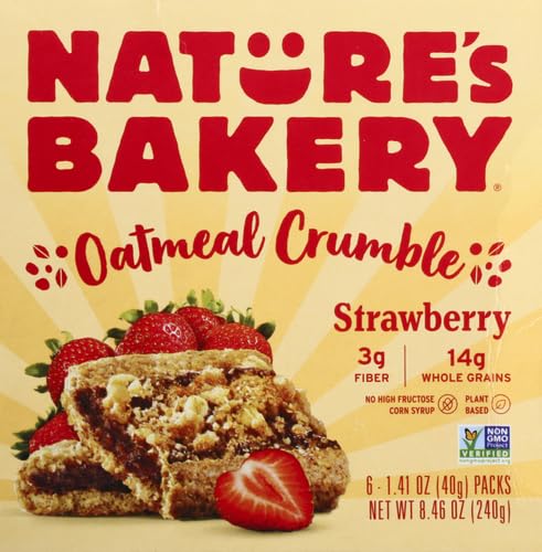 Nature's Bakery Oatmeal Crumble Strawberry Bars, 1.41 Oz, 6 Ct