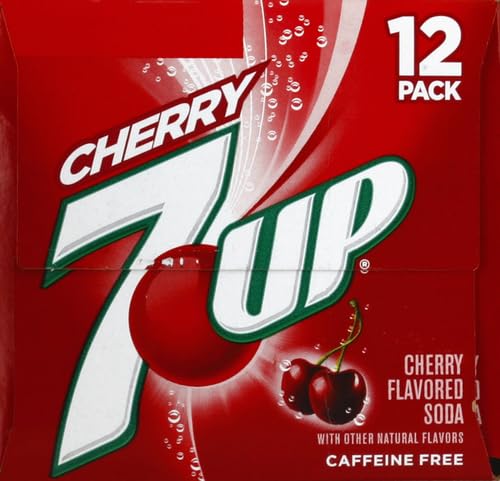 7UP Cherry Flavored Soda, 12 fl. oz. Cans, 12 Pack (Pack of 2)