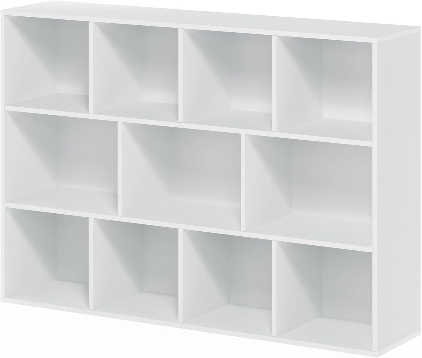 Furinno Luder Bookcase / Book / Storage , 11-Cube, White