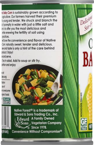 Native Forest, Organic Baby Corn, 14 Ounce