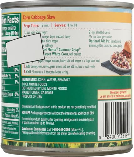 Del Monte® Summer Crisp White Corn 11 oz (Pack of 12)