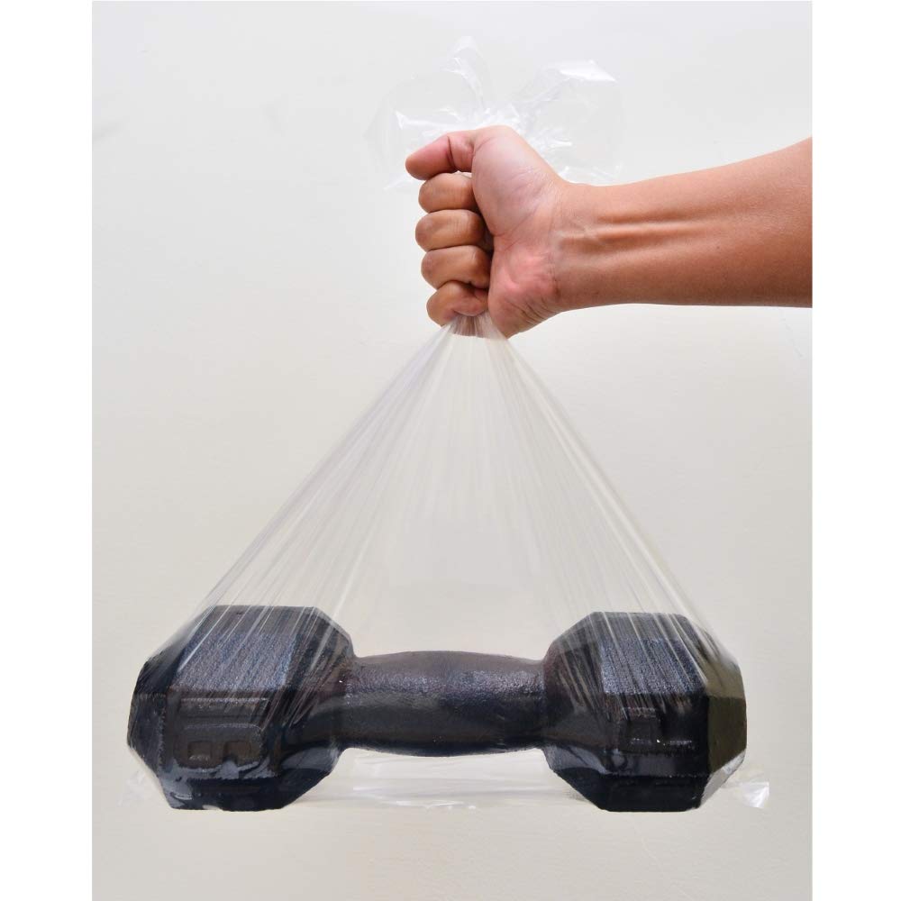 Wowfit 100 CT 18x24 inches 1.1 Mil Clear Plastic Flat Open Poly Bags Great for Proofing Bread, Dough, Storage, Packaging and More