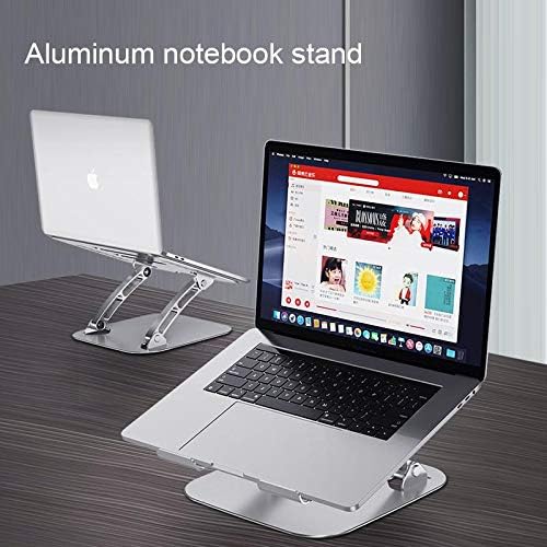 BoxWave Stand and Mount Compatible with Alienware m18 - Executive VersaView Laptop Stand, Ergonomic Adjustable Metallic Laptop Stand - Metallic Silver