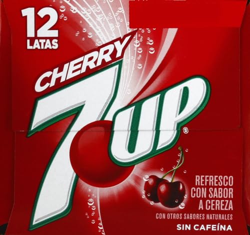 7UP Cherry Flavored Soda, 12 fl. oz. Cans, 12 Pack (Pack of 2)