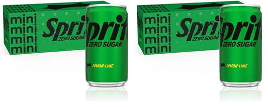 Sprite Zero Sugar Lemon Lime Diet Soda Pop Soft Drinks, 7.5 fl oz, 20 Pack