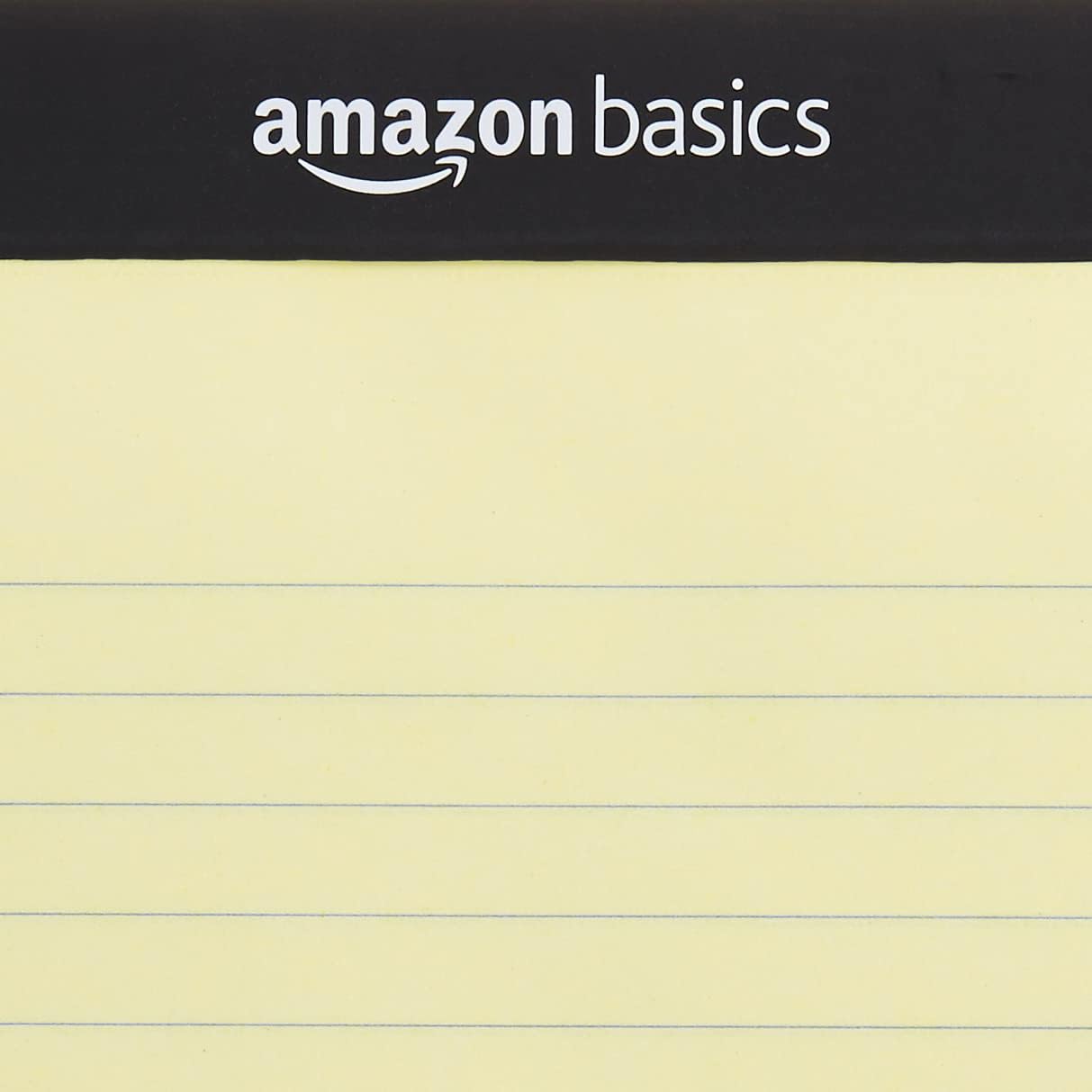 Amazon Basics Narrow Ruled 5 x 8-Inch Lined Writing Note Pads, 6 Count (50 Sheet Pads), Multicolor