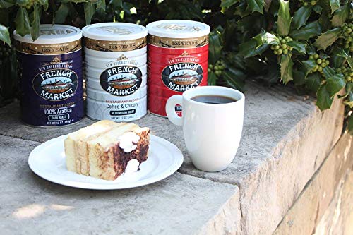 French Market Coffee & Chicory Restaurant Blend Medium-Dark Roast Ground Coffee, 12oz Can (Pack of 1)