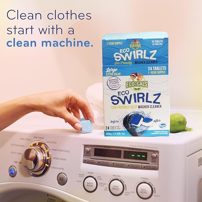 Eco Swirlz Washing Machine Cleaner, 24 Count