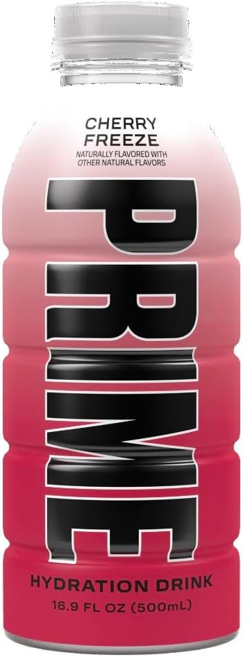 Prime Hydration Cherry Freeze | Sports Drinks | Electrolyte Enhanced for Ultimate Hydration | 250mg BCAAs | 1g Of Sugar | 16.9 Fluid Ounce