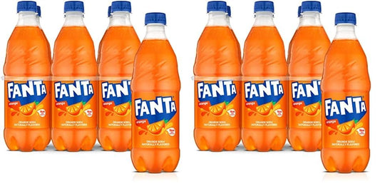 Fanta Orange Soda Fruit Flavored Soft Drink, 16.9 fl oz, 12 Pack