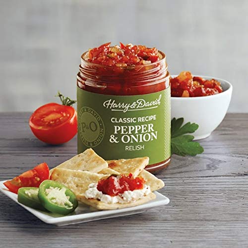 Harry & David Classic Recipe Pepper & Onion Relish (10 Ounces), Hot Dog Topping, Hamburger Relish, Condiment Staple