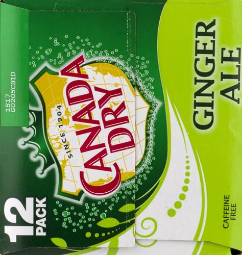 Canada Dry Ginger Ale Soda, 12 fl. oz. Cans, 12 Pack (Pack of 2)