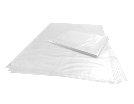 Wowfit 100 CT 18x24 inches 1.1 Mil Clear Plastic Flat Open Poly Bags Great for Proofing Bread, Dough, Storage, Packaging and More