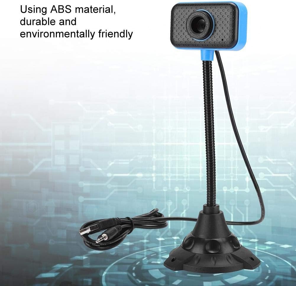 USB Computer Camera with Stand, ABS 480P High Definition Video Webcam Streaming Camera for Network Live Computer Conference Supplies