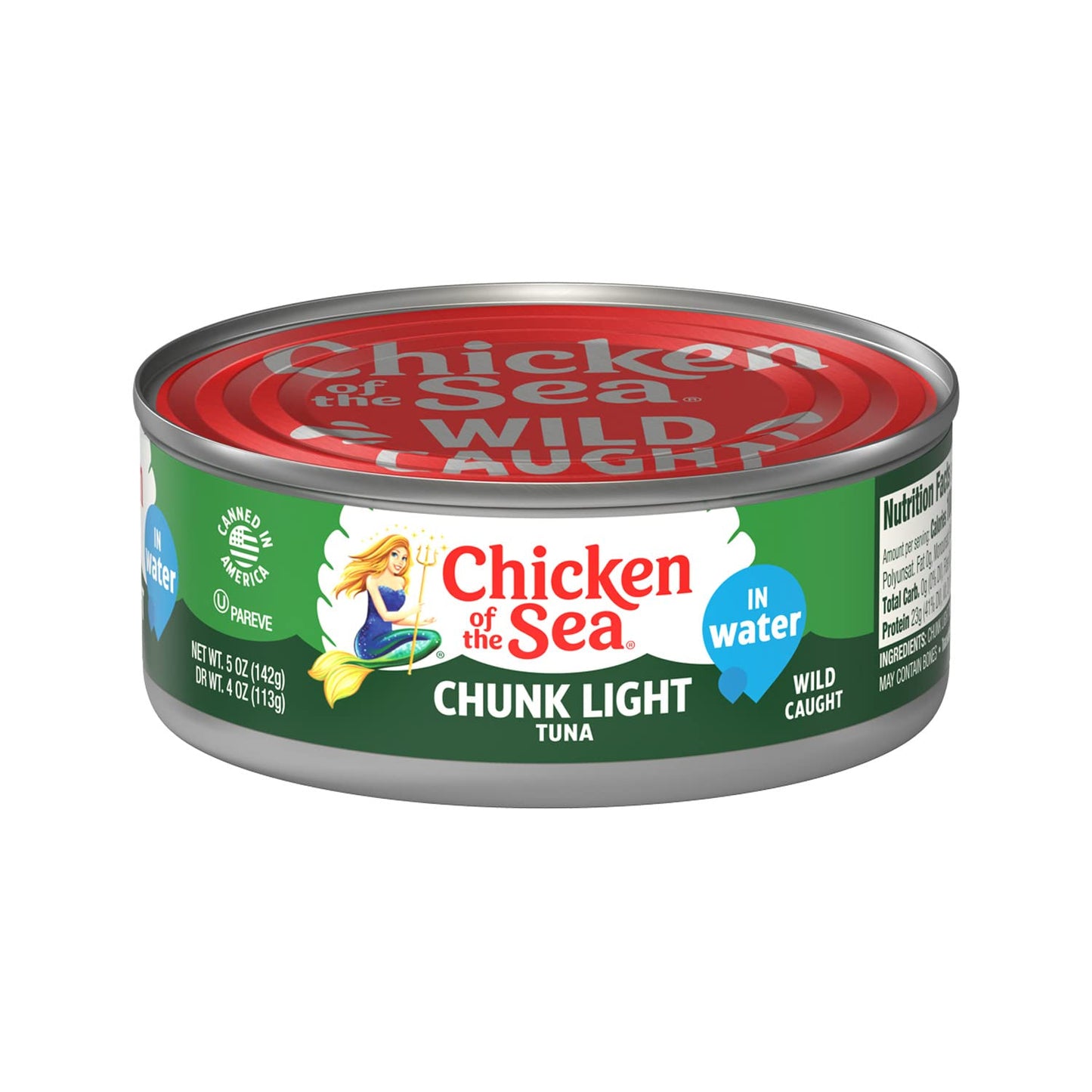 Chicken of the Sea Chunk Light Tuna in Water, 5 Ounce Cans (Pack of 10), Wild Caught Canned Tuna