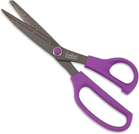 Crafter's Companion Straight Scissors for Paper and Card Crafting & Cutting Projects-9 Inch, Silver