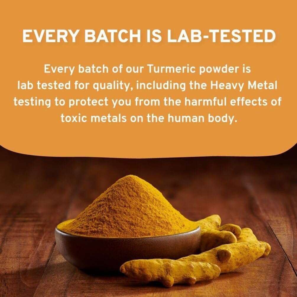 SPICE TRAIN, Organic Turmeric Powder with Curcumin (397g/14oz) Lab Tested for Heavy Metal | USDA Organic, Gluten Free & Vegan | Made from Turmeric Root | Raw Turmeric Powdered Organic from India