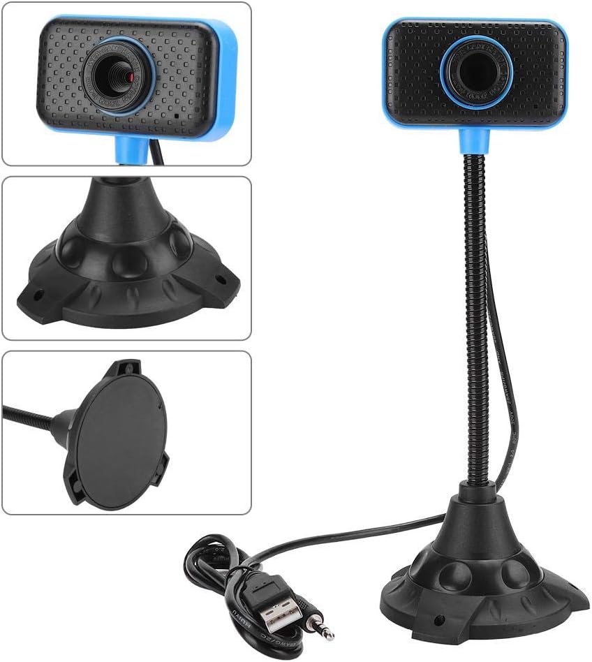 USB Computer Camera with Stand, ABS 480P High Definition Video Webcam Streaming Camera for Network Live Computer Conference Supplies