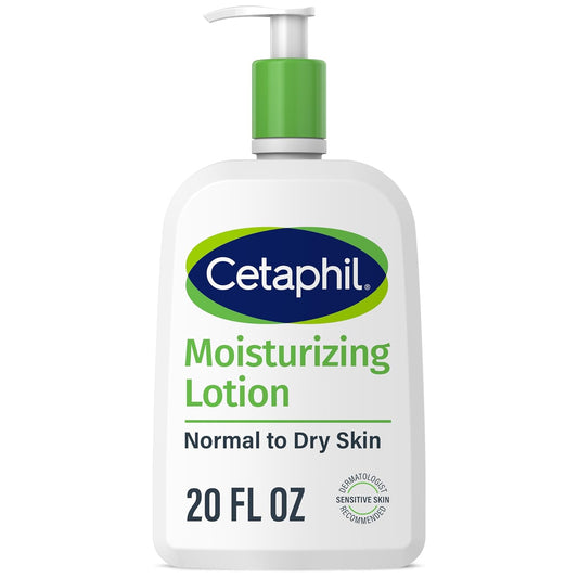 Cetaphil Body Moisturizer, Hydrating Moisturizing Lotion for All Skin Types, Suitable for Sensitive Skin, NEW 20 oz, Fragrance Free, Hypoallergenic, Non-Comedogenic