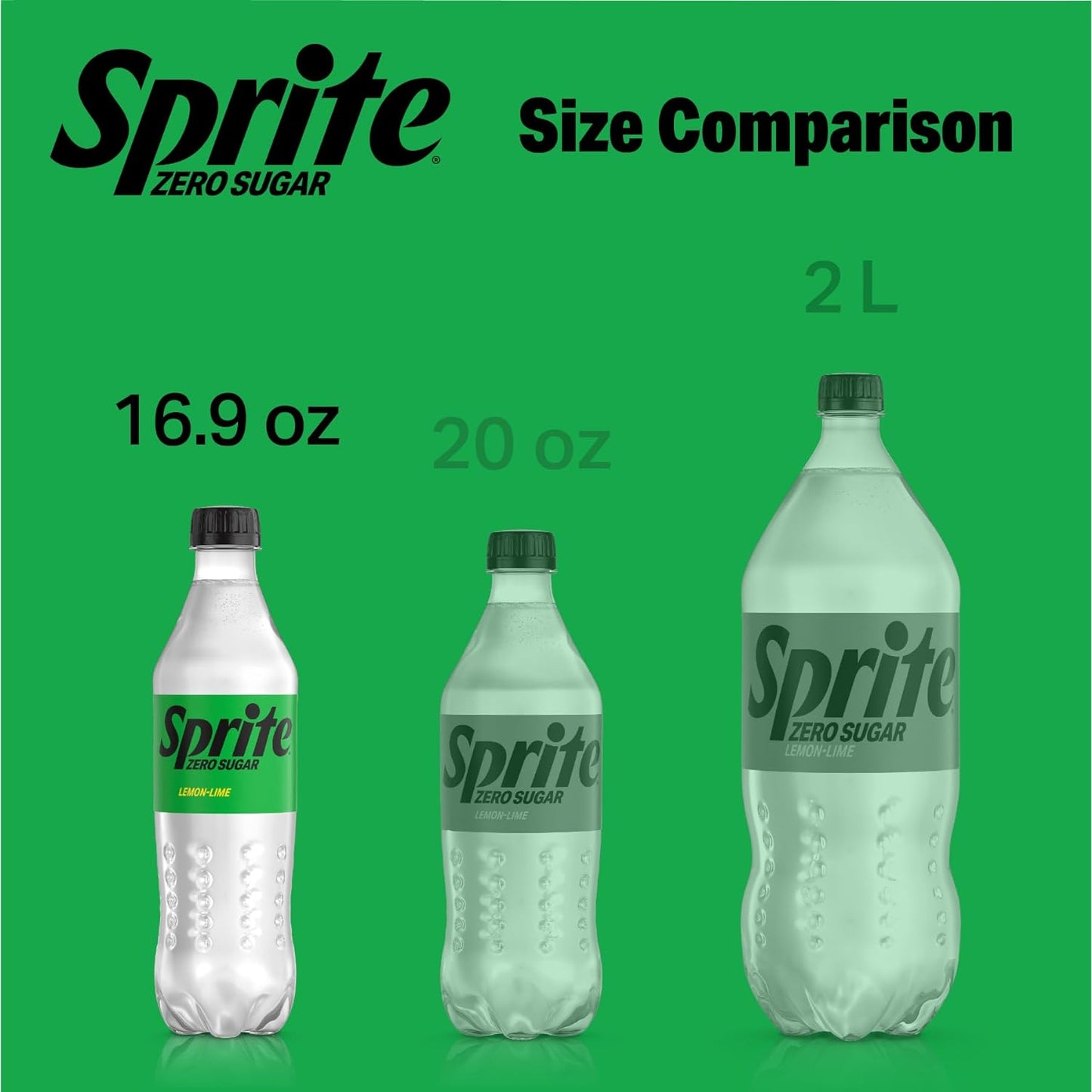 Sprite Zero Sugar Lemon Lime Diet Soda Pop Soft Drinks, 16.9 fl oz, 12 Pack