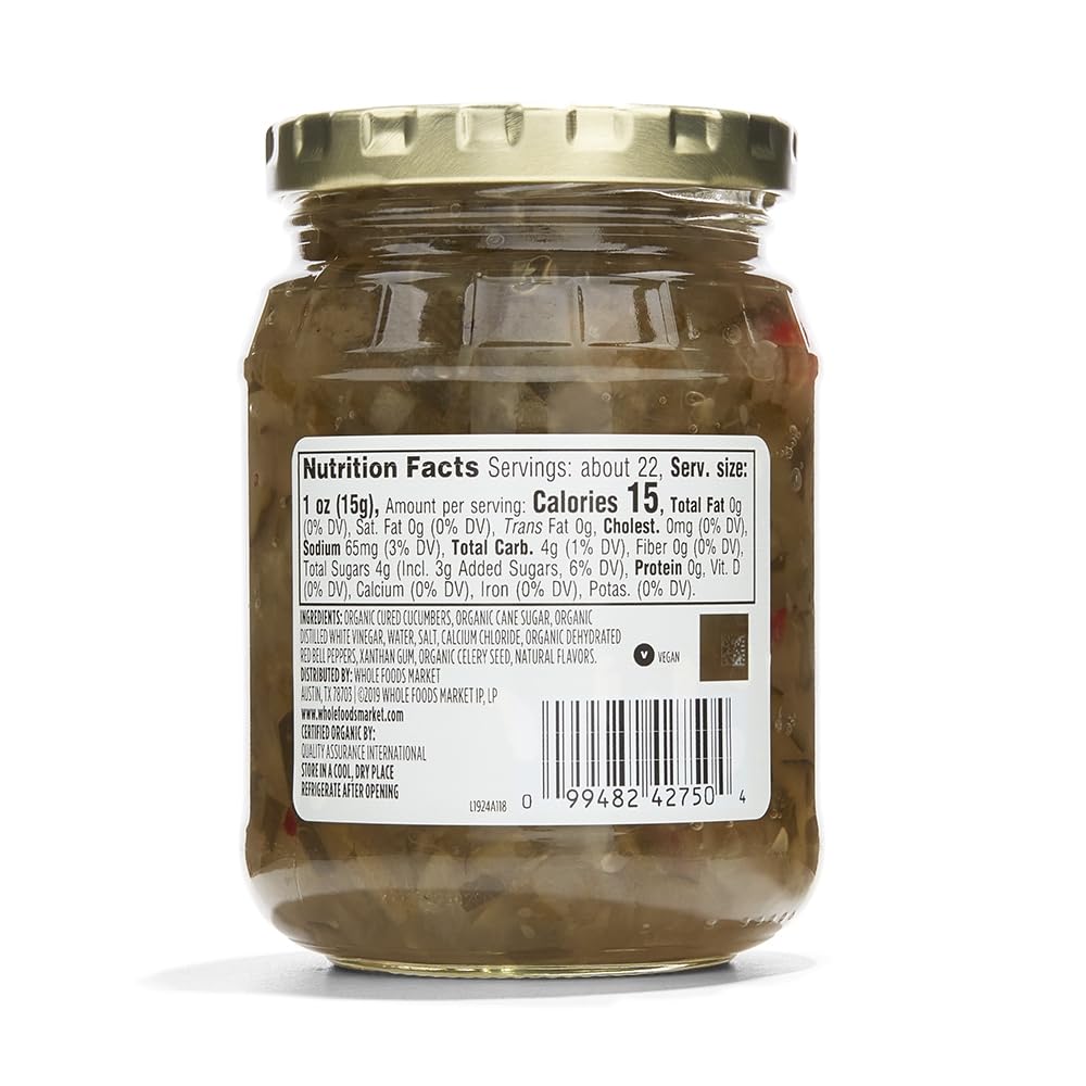 365 by Whole Foods Market, Organic Sweet Pickle Relish, 10 Fl Oz