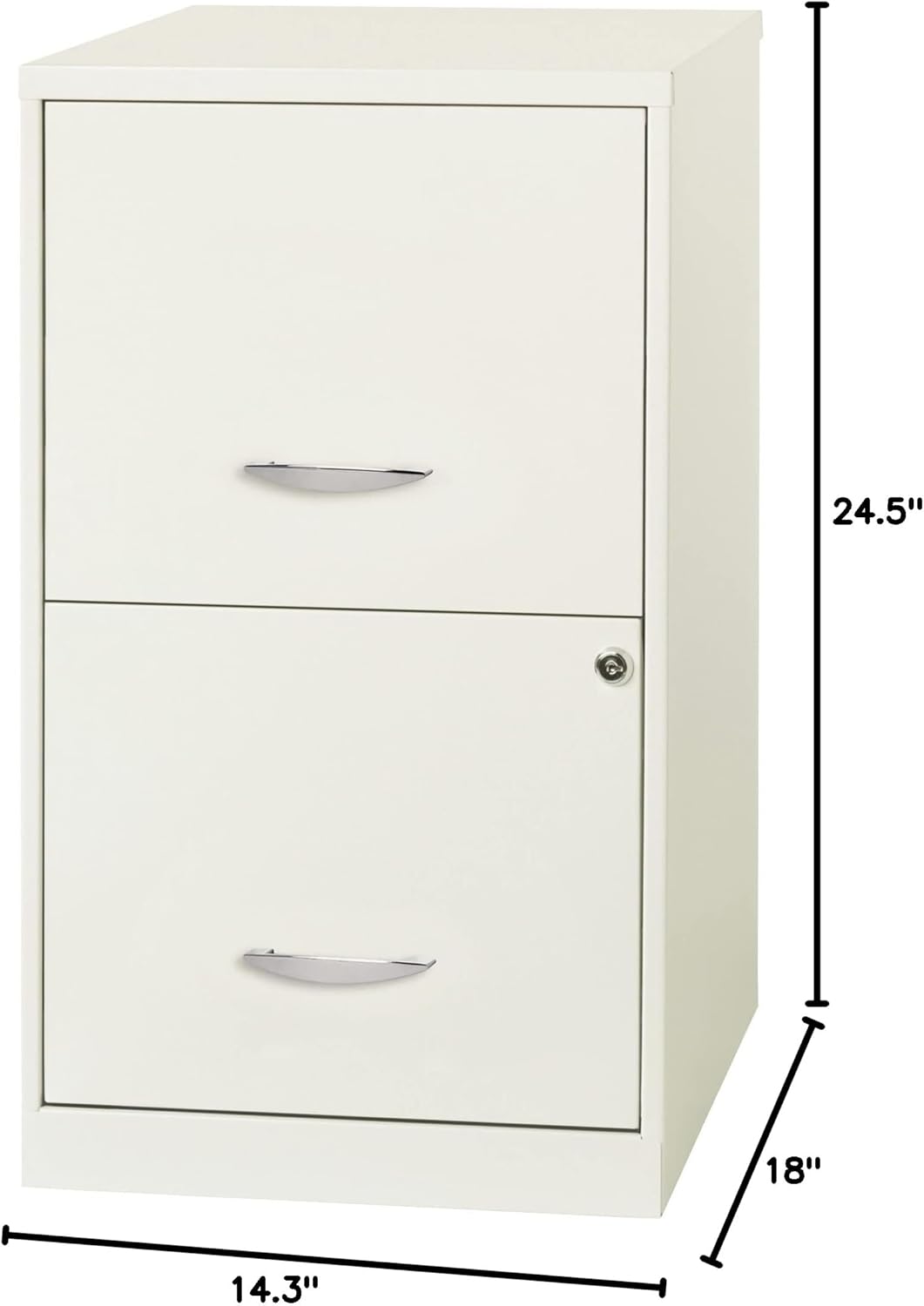 Lorell LLR14341WE - SOHO 18 2-drawer File Cabinet