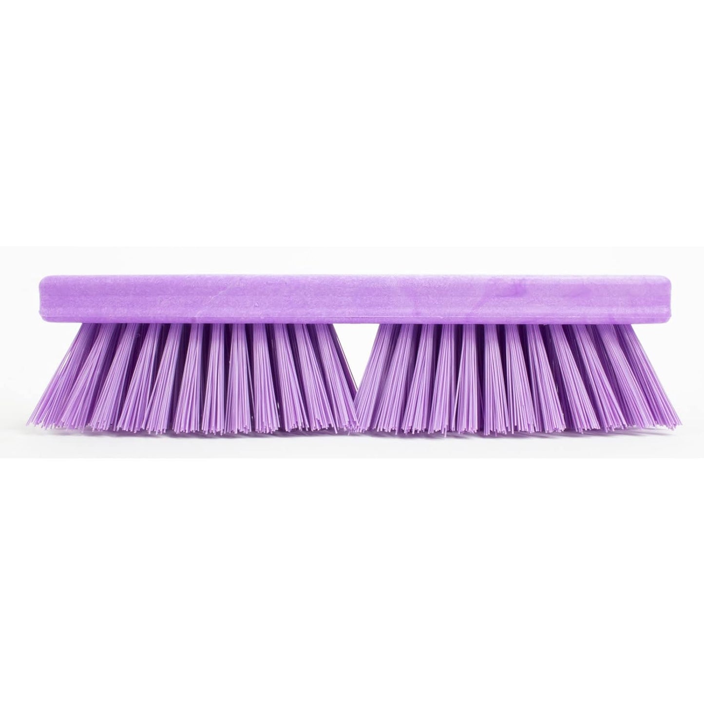 SPARTA Plastic Floor Scrub Brush, Brush Head Only, Deck Brush with ACME Standard Thread Fitting for Deck, Industrial Kitchens, and Hospitals, 10 Inches, Purple