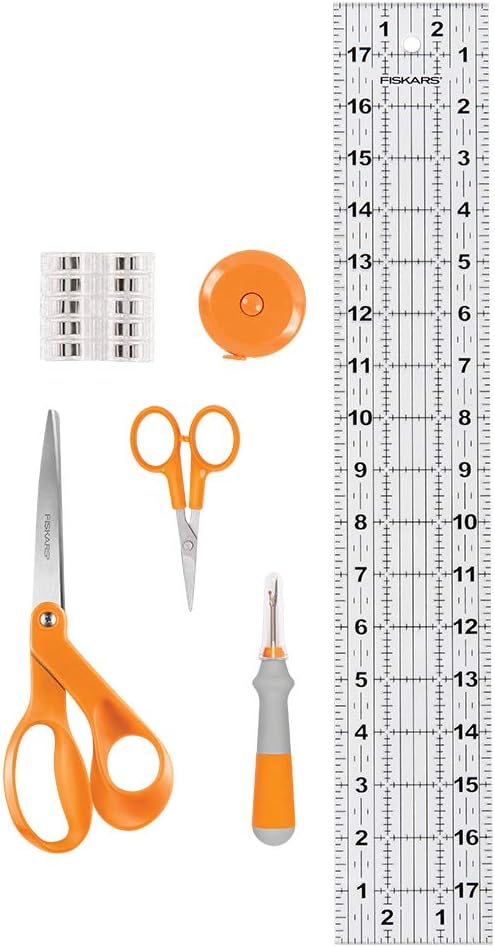 Fiskars Beginner Sewing Set (6pc), Orange 6 Count