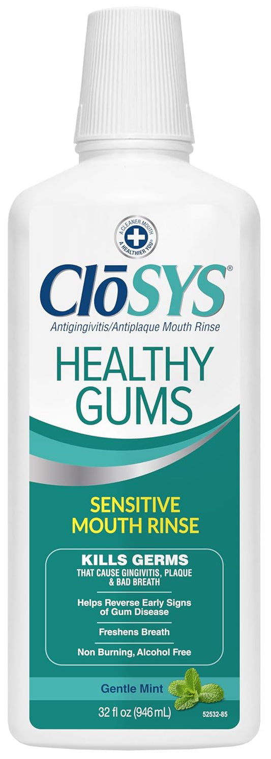 CloSYS Healthy Gums Oral Rinse Mouthwash - 32 Fl Oz