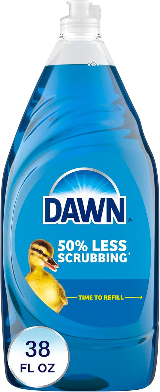 Dawn Dishwashing Liquid Dish Soap, Original Scent, 38 fl oz