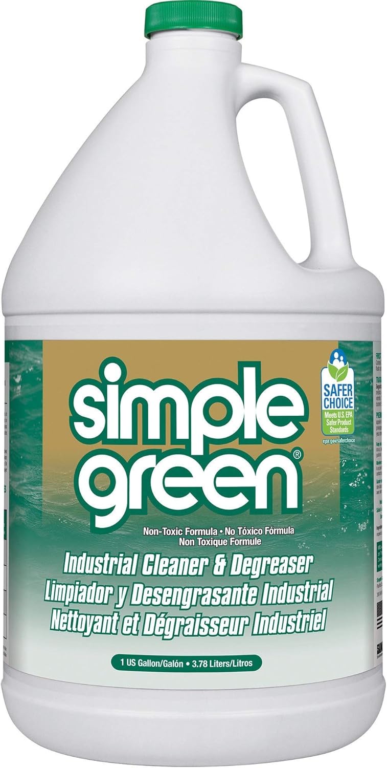 N-V040CGB Hospeco V40 Value Series, Blue, Center Pull Wiper Sheets, 10" x 12"(200 Wipers) (Pack of 200) & Simple Green 13005CT Industrial Cleaner and Degreaser, 127.8 Fl Oz, Pack of 1