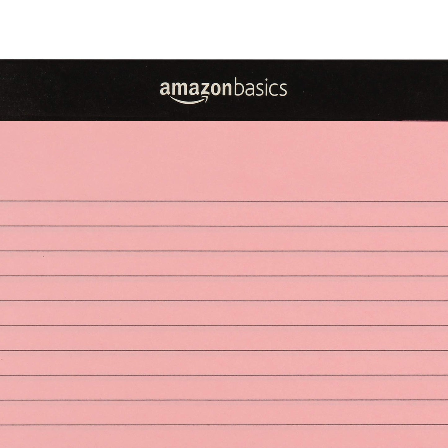 Amazon Basics Narrow Ruled 5 x 8-Inch Lined Writing Note Pads, 6 Count (50 Sheet Pads), Multicolor