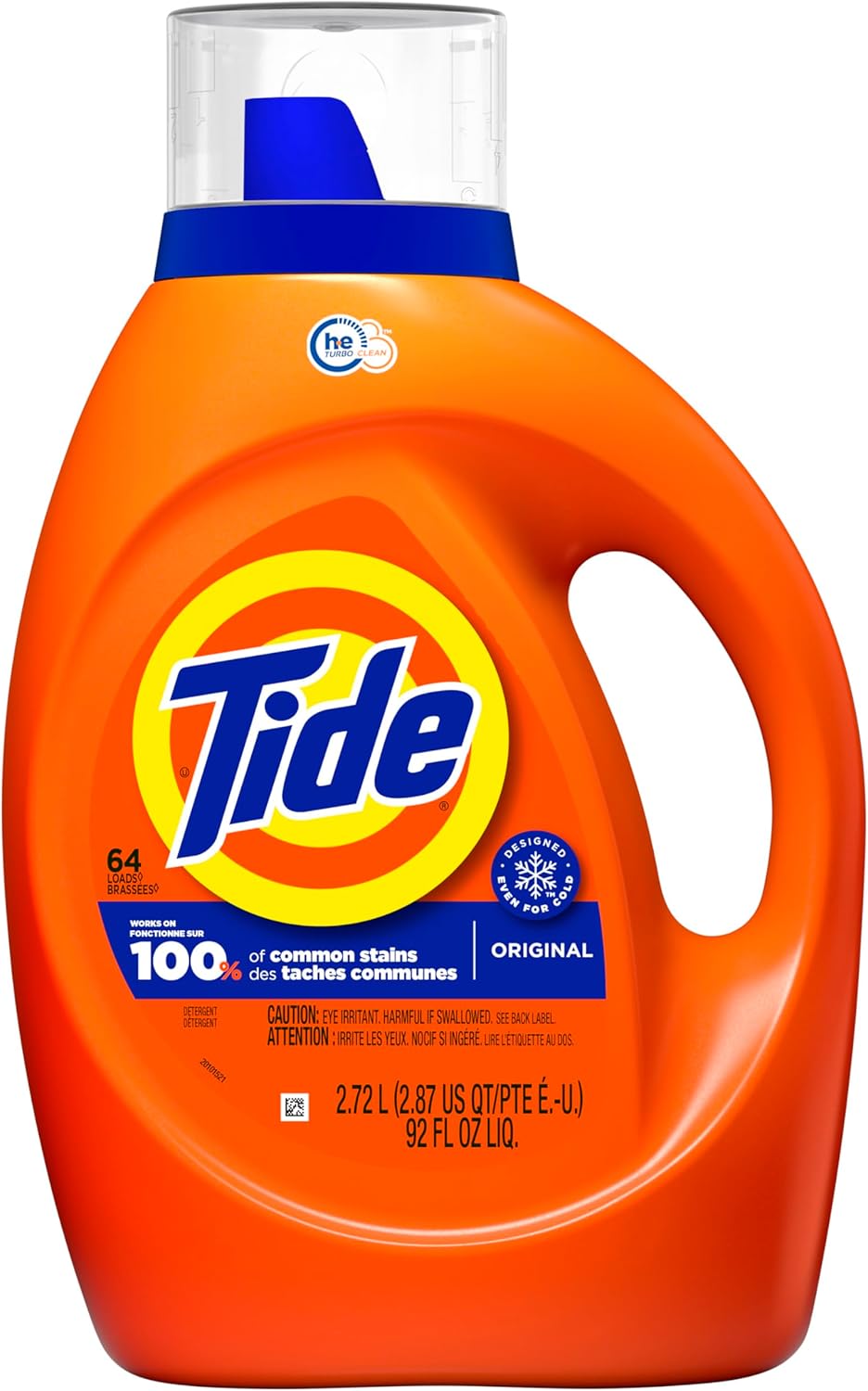 Tide Liquid Laundry Detergent Soap, Original Scent, HE Compatible, 64 Loads, 84 fl oz