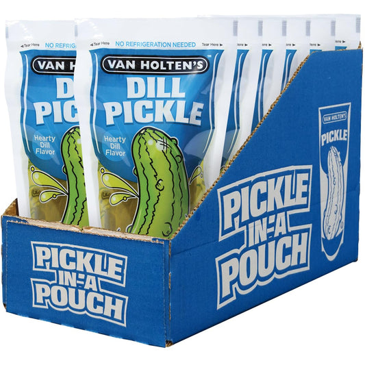 Van Holten's Pickles - Jumbo Dill Pickle-In-A-Pouch - 12 Pack