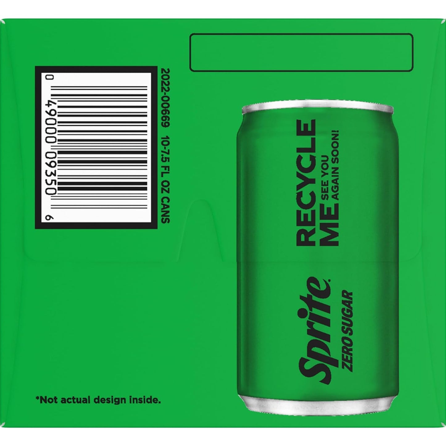 Sprite Zero Sugar Lemon Lime Diet Soda Pop Soft Drinks, 7.5 fl oz, 20 Pack