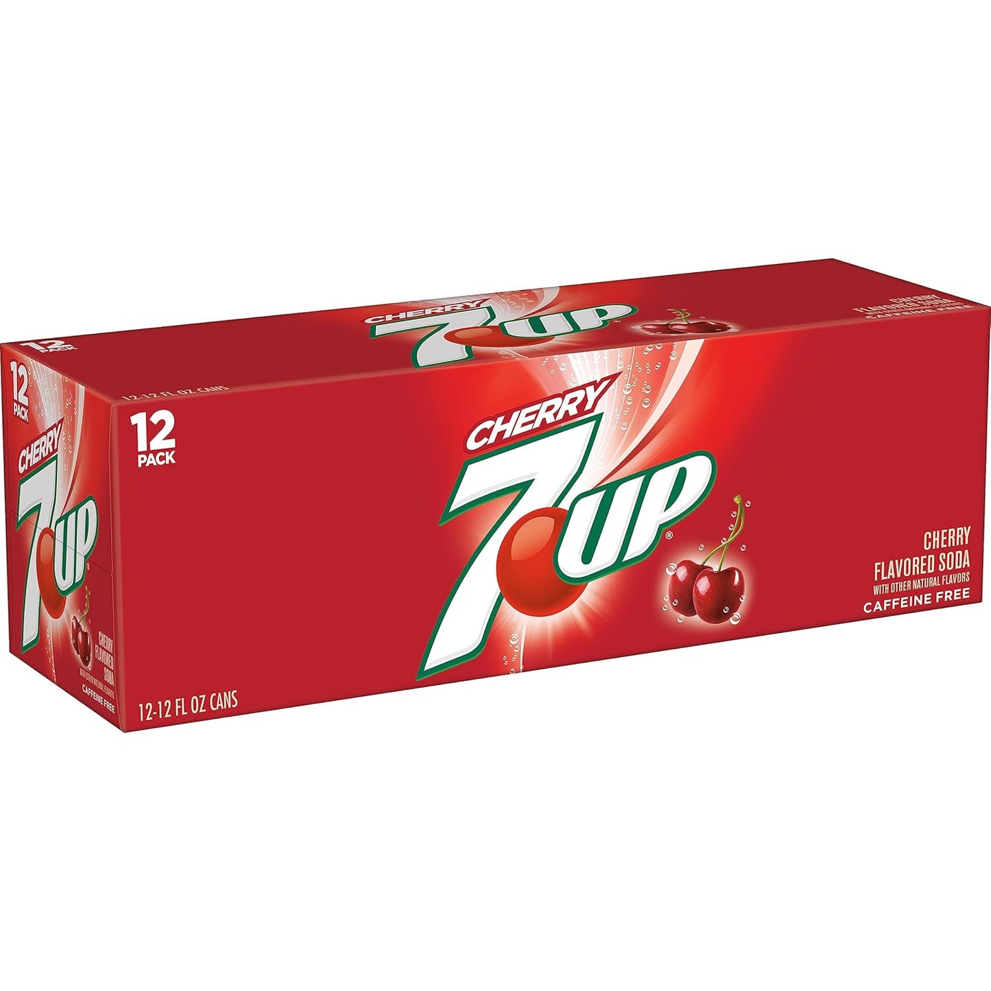 7UP Cherry Flavored Soda, 12 fl. oz. Cans, 12 Pack (Pack of 2)