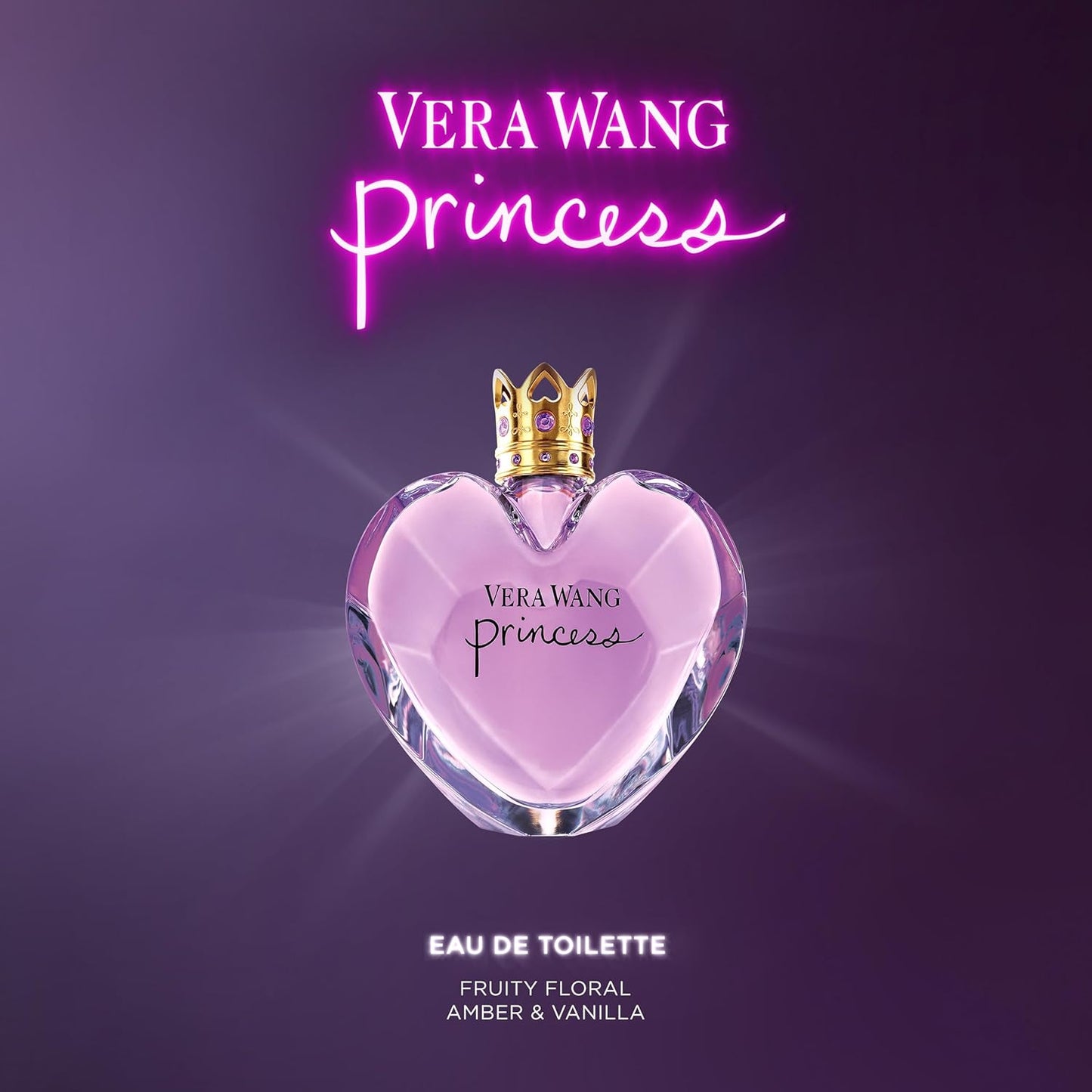 Vera Wang Princess Eau de Toilette Spray for Women, Vanilla, 3.4 Fl Ounce