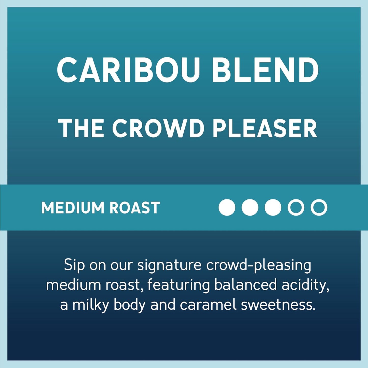 Caribou Coffee, Medium Roast Ground Coffee - Caribou Blend 20 Ounce Bag - Packaging May Vary